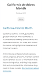 Mobile Screenshot of calarchivesmonth.org